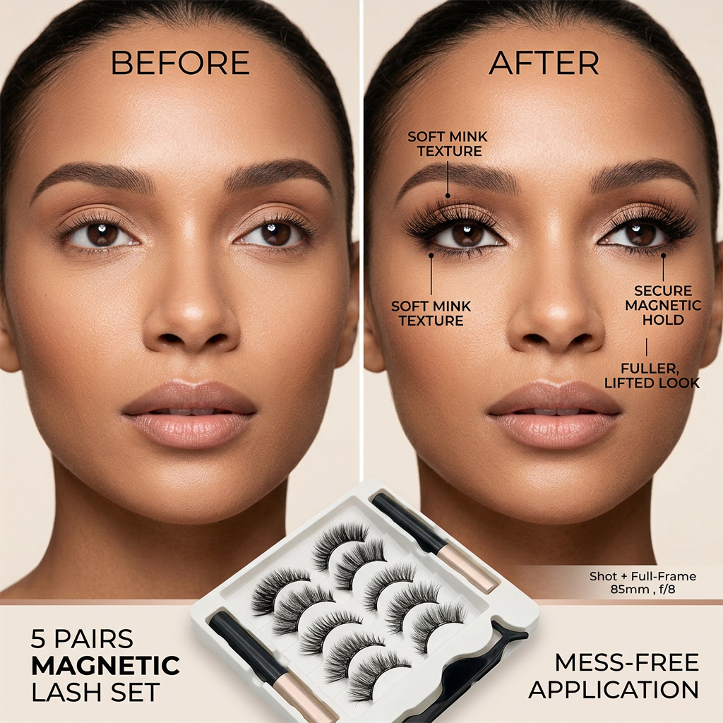 5 Pairs Magnetic Lash Set